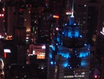 Night view of downtown Shenzhen